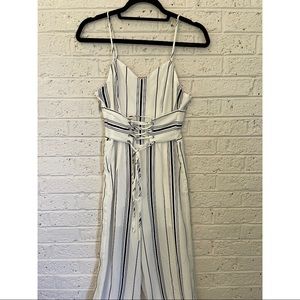 J.O.A. Stripe Corset Jumpsuit (Small)